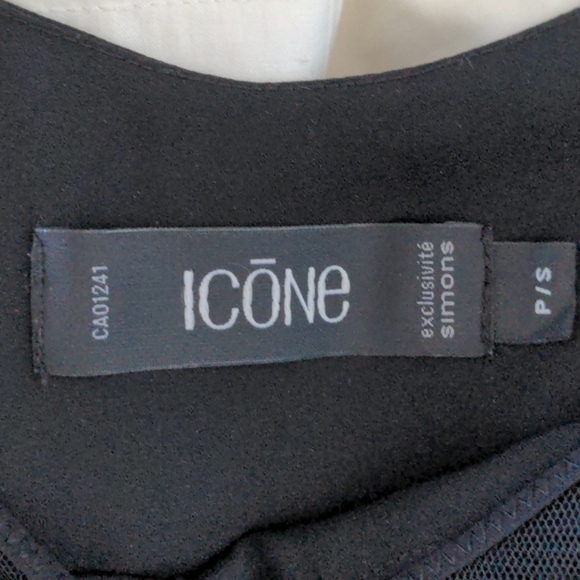 Black chiffon tank top - Picture 3 of 3